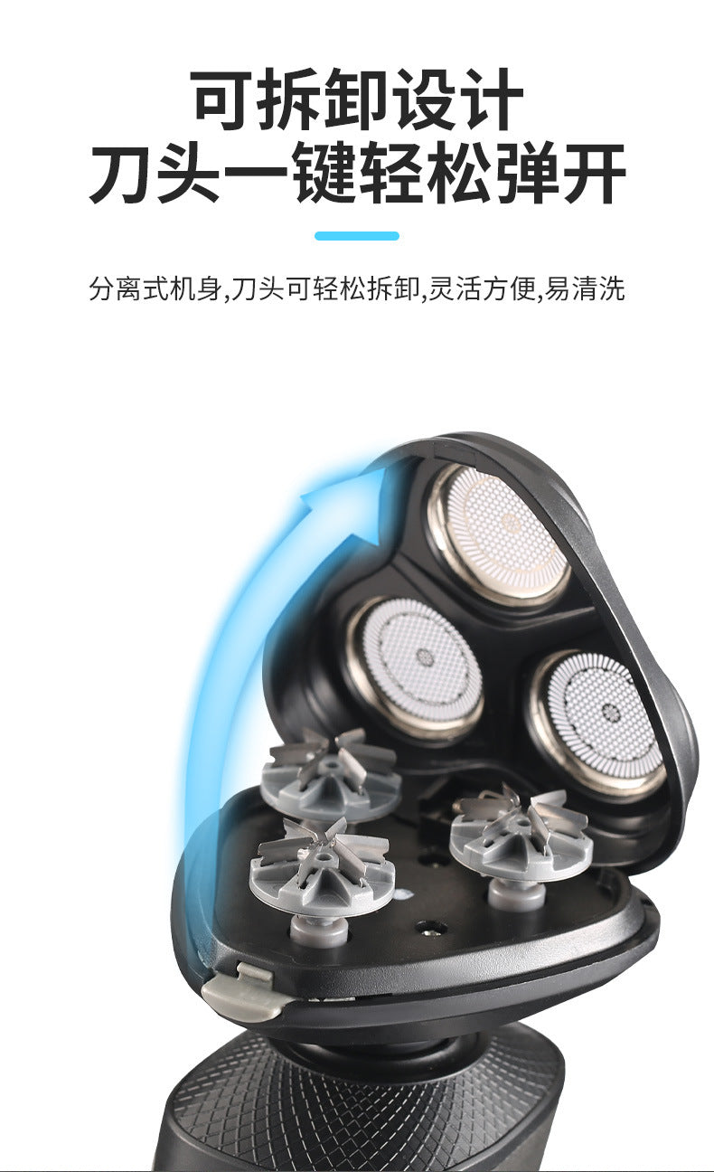 110V-220V Lingke 8806 three-head body washing Shaver USB charging electric men's Shaver charging