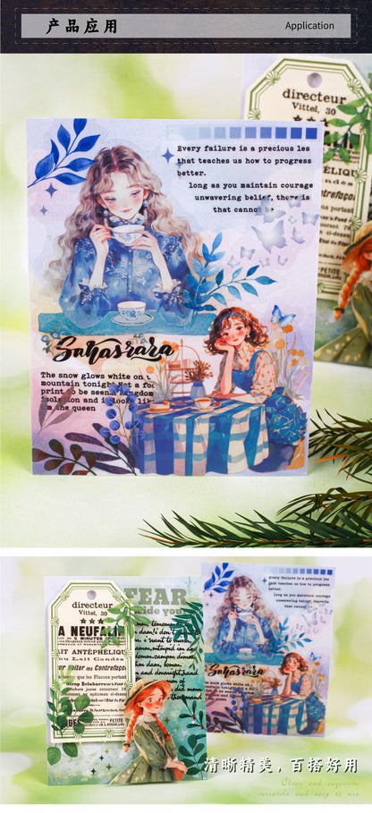 Retrostory Qingxu Series Pet Stickers with Branches and Leaves Growth Theme 30 Pieces into 6 Creative Handbook Decoration Stickers