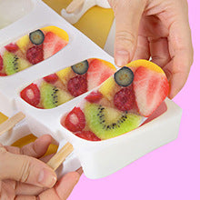 Cross-Border New Oval Ice Cream Mold with Lid, Easy to Release, Cheese Popsicle DIY Home Ice Cream Mold