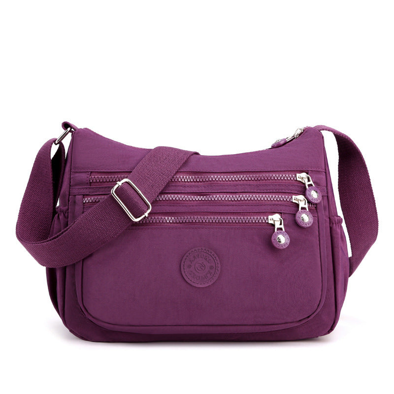 Nylon Cloth Multi-Layer Shoulder Bag Lightweight Simple Casual Crossbody Bag 2025 New Large Capacity Mother's Money Bag