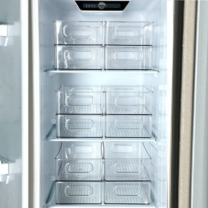 Transparent Storage Box Desktop Kitchen Cabinet Drawer Refrigerator Storage Box Acrylic Snacks Portable Storage Basket