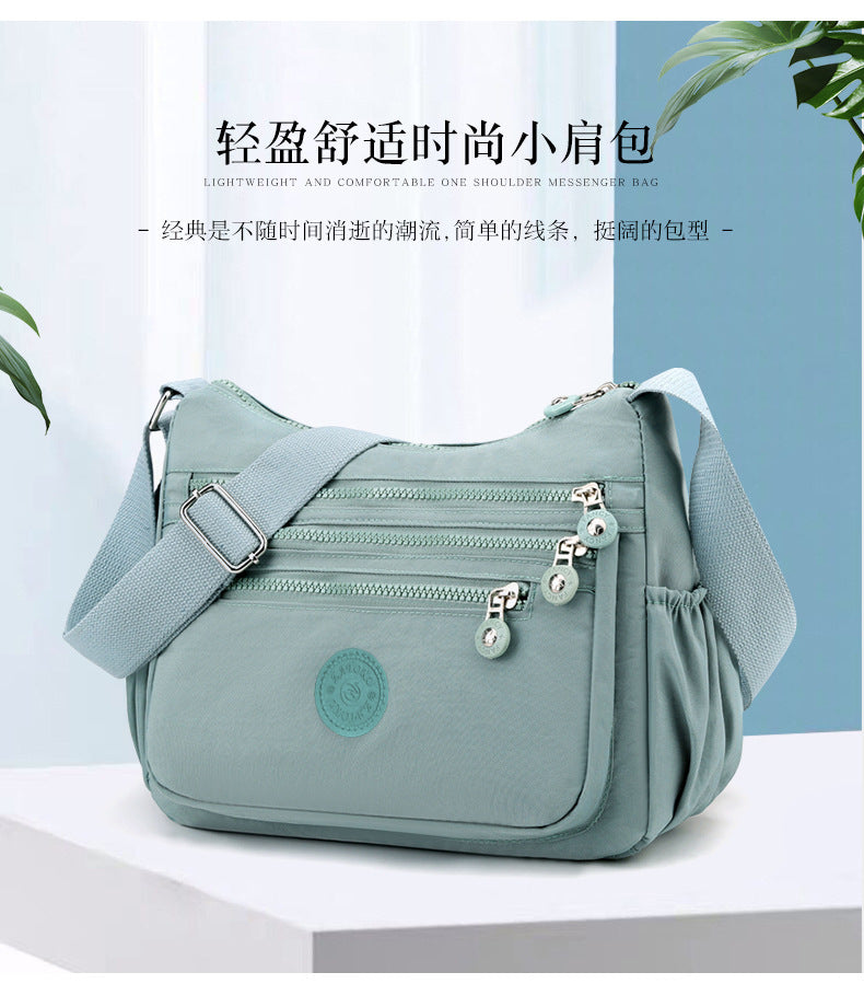 Nylon Cloth Multi-Layer Shoulder Bag Lightweight Simple Casual Crossbody Bag 2025 New Large Capacity Mother's Money Bag