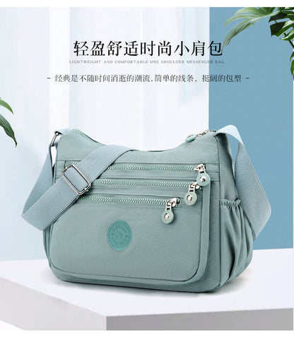 Nylon Cloth Multi-Layer Shoulder Bag Lightweight Simple Casual Crossbody Bag 2025 New Large Capacity Mother's Money Bag