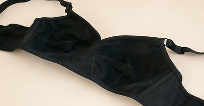 Satin ultra-thin plus size bra without steel ring European and American foreign trade underwear bra women 80BCDEFG-120BCDEEEFG