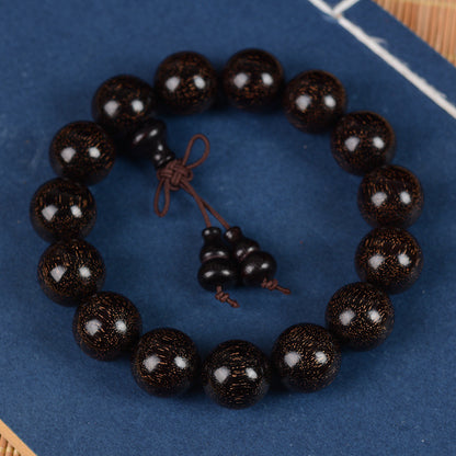 Zambian Blood Sandalwood Buddhist Bead Bracelet, Old Material, Small-Leaf Rosewood, High-Density Golden Star, Wholesale Prayer Bead Wooden Bracelet, Cultural and Artistic Crafts Manufacturer