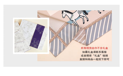 Suzhou and Hangzhou long silk scarf high-grade mulberry silk scarf pure silk women's vintage scarf crepe satin shawl