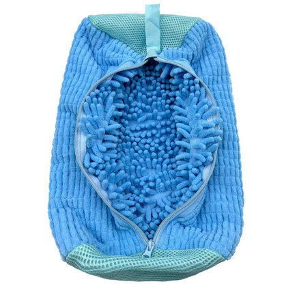 Shoe Washing Bag New Thickened Reusable Washing Machine Special Shoe Washing Bag Chenille Mesh Cleaning Bag
