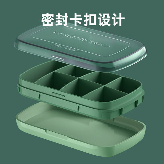 T5135 Portable Seven-Day Pill Box, One-Week Large-Capacity Storage Box, Sealed Pill Box, Portable Pill Dispenser