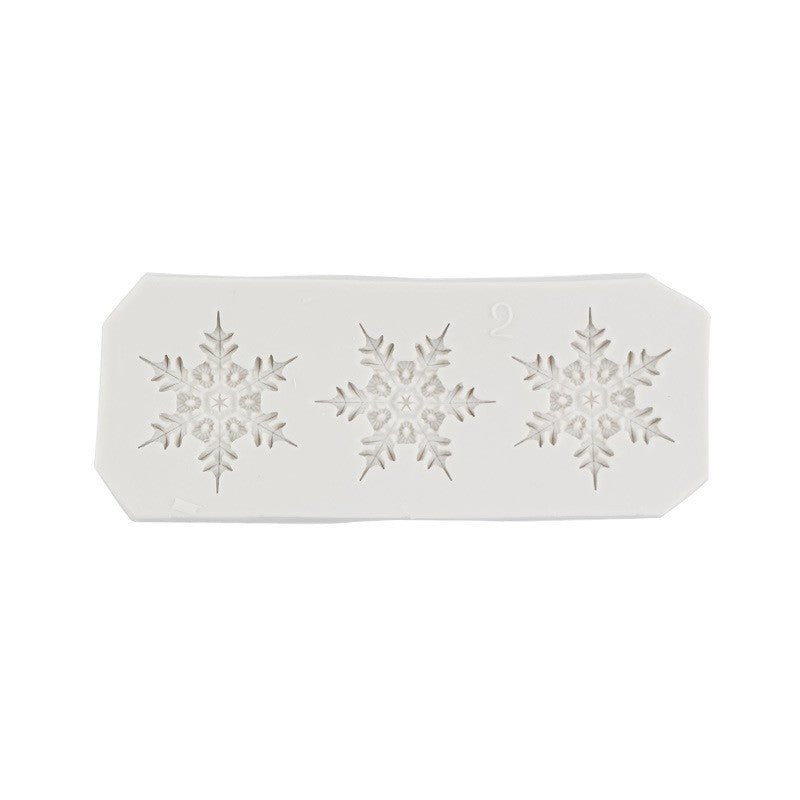 Christmas snowflake modeling silicone molds sugar cake chocolate mold diy baking Christmas decoration glue