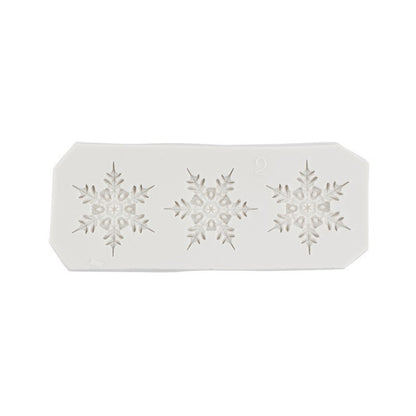 Christmas snowflake modeling silicone molds sugar cake chocolate mold diy baking Christmas decoration glue