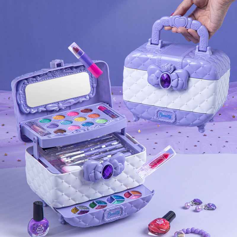 Factory Children Girl Princess Makeup Box Makeup Box suit Set Box Eye Shadow Full Set Performance Gift Box Toys Cross Border