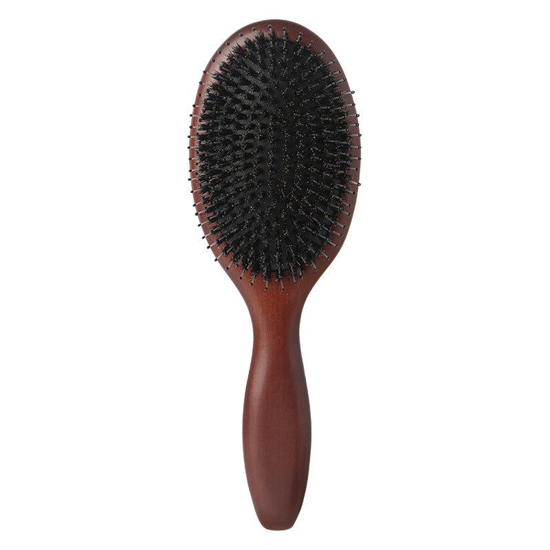Natural and Authentic Boar Bristle Air Cushion Comb Air Bag Massage Comb Scalp Meridian Fluffy Bamboo Comb Beech Wood Comb Wholesale