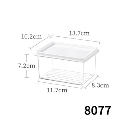 Desktop Storage Box with Lid Flip-Top Rectangular Transparent Acrylic Storage Box Kitchen Cosmetics Sundry Work Station