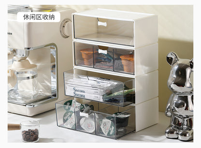 Transparent Storage Box Cosmetics Organizer Desktop Lipstick Makeup Brush Skin Care Product Pen Holder Makeup Box Storage Shelf