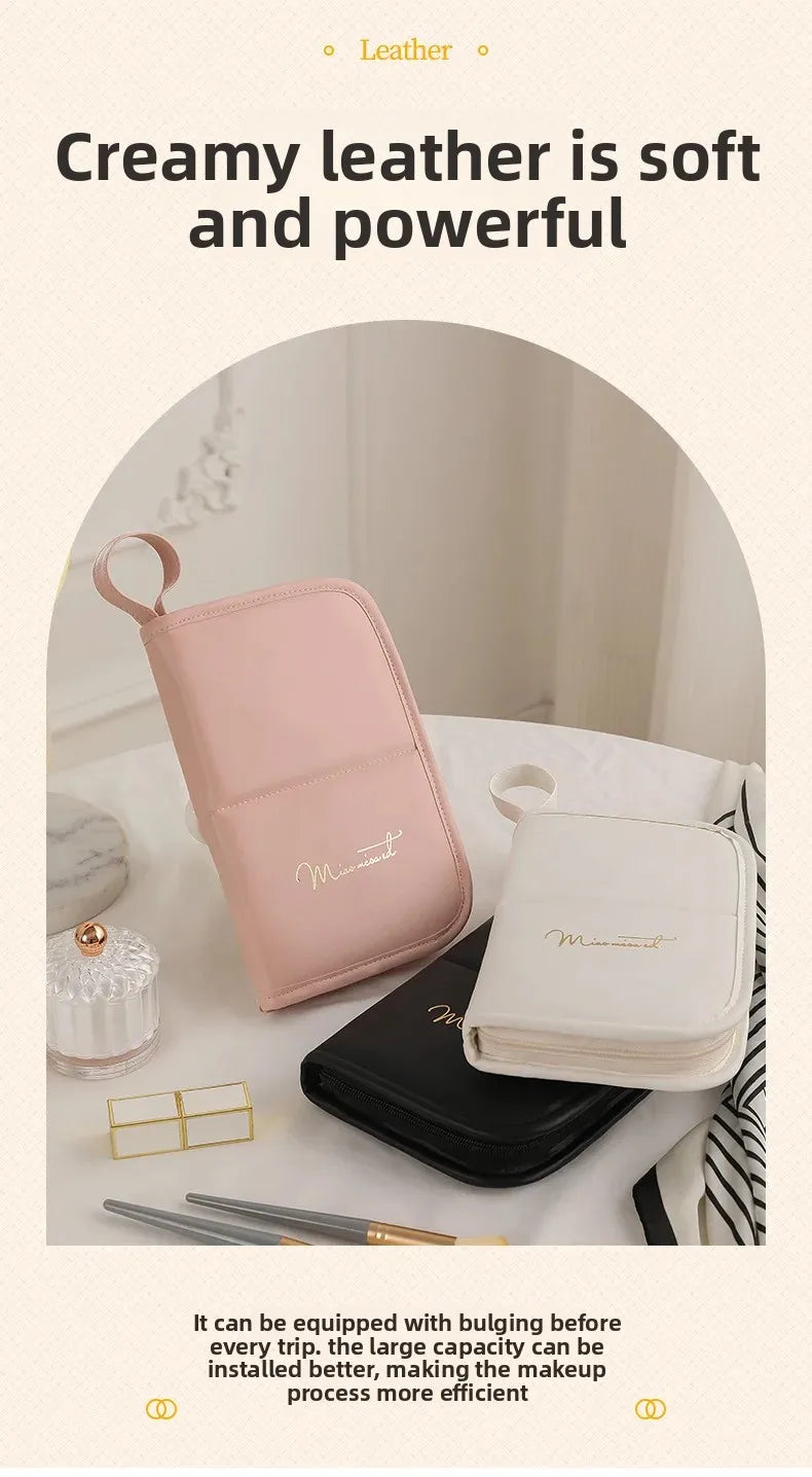 Beilian Makeup Brush Bag Handheld Large Capacity Makeup Brush Storage Bag Portable Tattoo Artist Tool Eyebrow Pencil Bag Wholesale