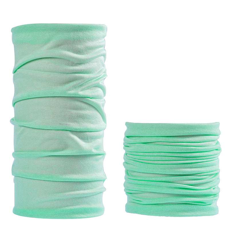 Solid Color Outdoor Turban Riding Flying Scarf Varied Magic Turban Men's and Women's Sunscreen Windproof Scarf Headgear Neck Sleeve Hair Band