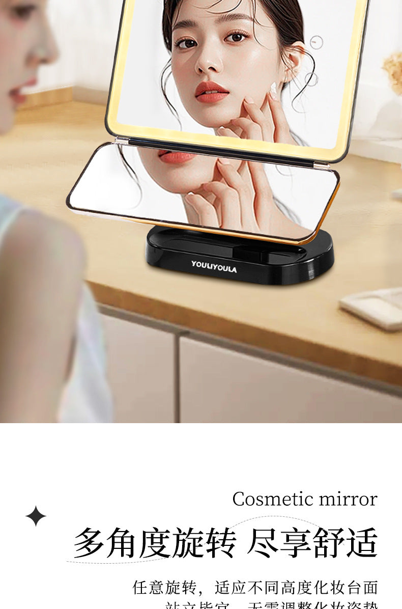 LED makeup mirror stepless dimming HD makeup makeup suit practical birthday gift cosmetics full gift box
