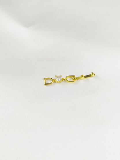 Joker bracelet necklace extended chain plated real platinum zircon 3cm lengthened first jewelry button accessories factory outlet
