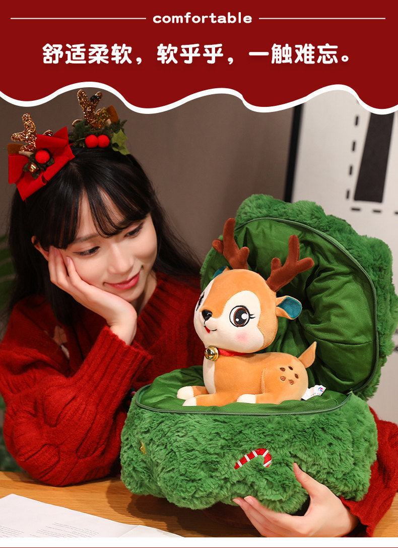 New Christmas Gift Santa Christmas Tree Elk Rag Doll Plush Doll Company Decoration Cross-border Batch