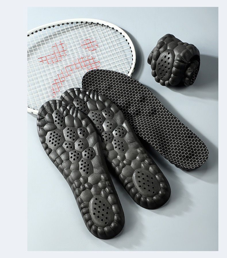 Graphene Insole Antibacterial Deodorant Massage Sports Shock Absorption Comfortable Sweat Absorbing Breathable High Elastic Foot Arch Support Not Tired Feet