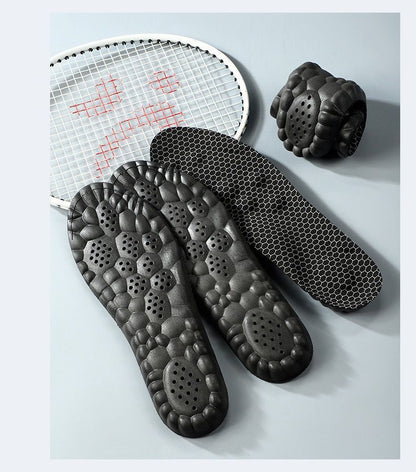 Graphene Insole Antibacterial Deodorant Massage Sports Shock Absorption Comfortable Sweat Absorbing Breathable High Elastic Foot Arch Support Not Tired Feet