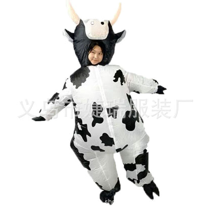 Cross-Border Popular Halloween Creative Cartoon Toys Party Activities Cute Animal Props Hippo Inflatable Costumes