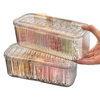 Acrylic Storage Box Jewelry Drawer Bracelet Storage Crystal Necklace Multi-lattice Jewelry Box Portable Anti-oxidation Bracelet