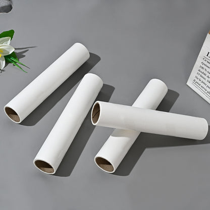 24cm sticky hair roller tearable sticky dust roll paper pet hair removal brush hair roll paper replacement core factory wholesale