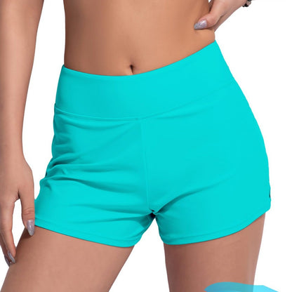 Summer Bag Hip Slim-fit Elastic Yoga Fitness Sports Beach Swimming Flat Angle Menstrual Pants with Briefs