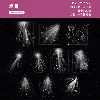 Retrostory Phantom Light Floating Series Pet Handbook DIY Decorative Sticker Paper Pack Creative Scene Landscaping Sticker