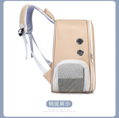 Pet Supplies Cat Carrier Backpack, Space-Style Bag, Light Transparent Pet Carrier, Comfortable and Breathable Cat Backpack, Large Capacity