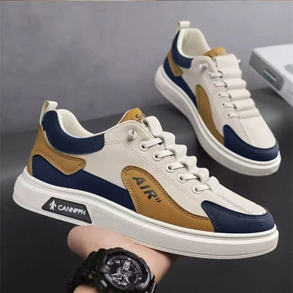 Hollow-Out Leather Shoes for Men, Summer Breathable Soft Leather Low-Top Business Casual Versatile Slip-On Perforated Dad Shoes
