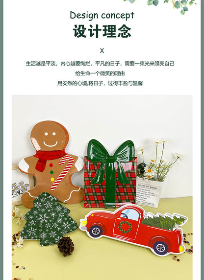 Wanshan melamine plate factory wholesale cross-border European and American dried fruit snack plate home creative pumpkin shape Christmas plate