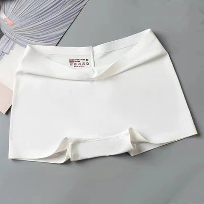 Summer Mid-waist Safety Pants Belly-closed Breathable Boxers Ice Silk Seamless Underwear Anti-light Leggings Women's Boxers