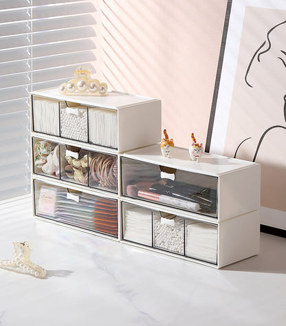 Transparent Storage Box Cosmetics Organizer Desktop Lipstick Makeup Brush Skin Care Product Pen Holder Makeup Box Storage Shelf