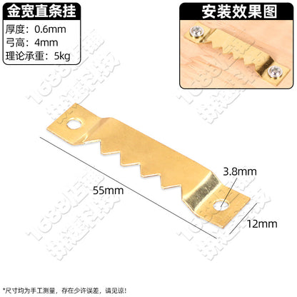 Photo Frame Hanging Buckle Hanging Ring Invisible Hook Metal Nail Hardware Hook Picture Frame Hanging Dark Hanging Buckle Oil Painting Hanging Painting Accessories