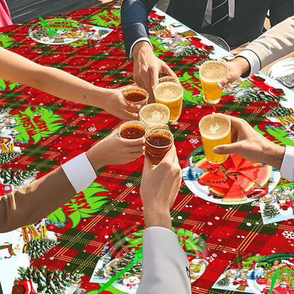 Cross-Border New Product Christmas Grinch Theme Party Decoration Flag Cartoon Party Supplies Tableware Christmas Decoration