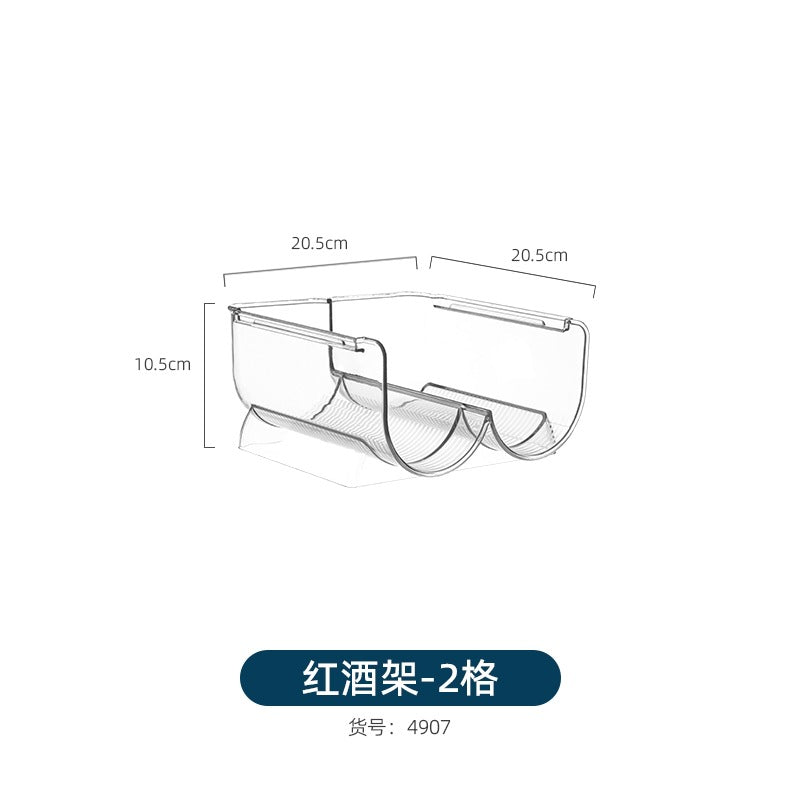Mug Storage Box Desktop Double-Layer Cup Rack Water Cup Coffee Shelf Cup Tea Cup Storage Rack Transparent Acrylic