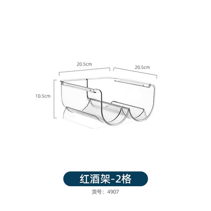 Mug Storage Box Desktop Double-Layer Cup Rack Water Cup Coffee Shelf Cup Tea Cup Storage Rack Transparent Acrylic