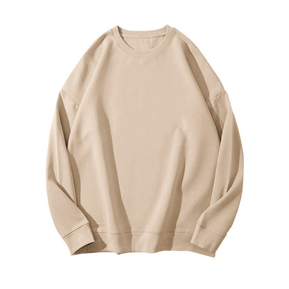 Solid Color Velvet Sweatshirt for Women in Autumn and Winter Korean Style Loose Casual Top T-Shirt Female Student Couple Outwear Bottoming Shirt