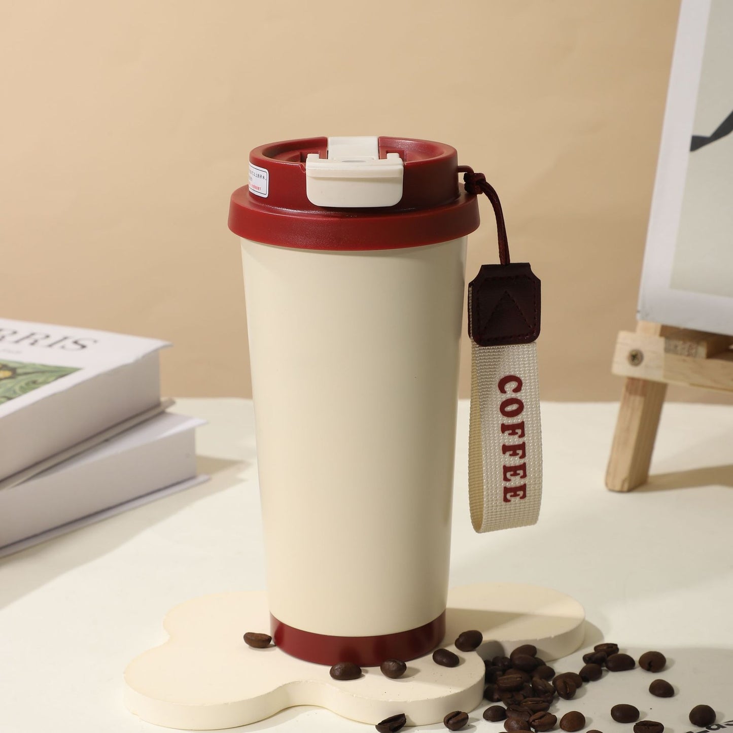 Summer Insulated Stainless Steel Water Cup, Thermos Cup, Coffee Cup, Double-Layer Car Cup, Smart Display Gift Cup, Customizable
