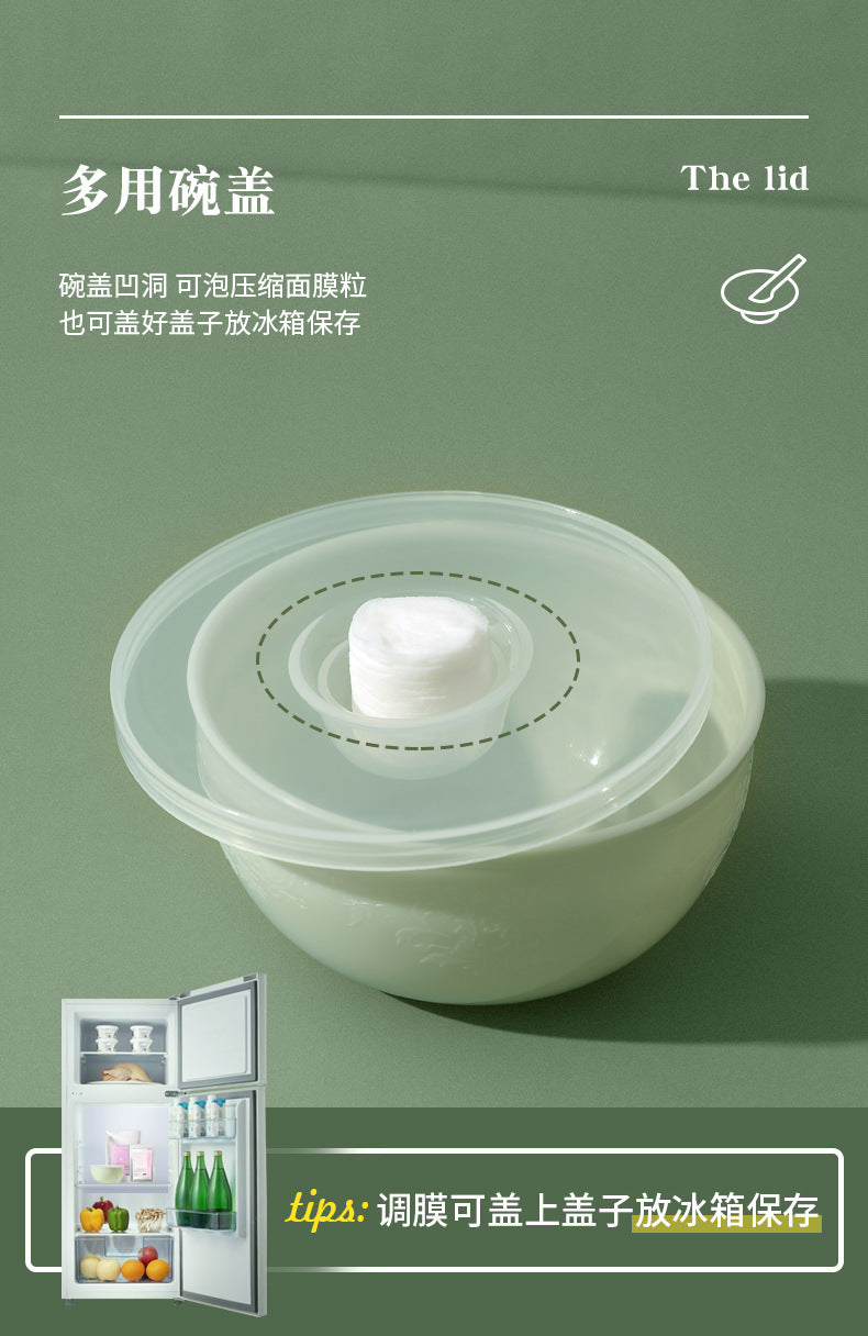 Keqi Makeup Set Bowl Mini DIY Mask Bowl Mixing Stick Homemade Mask Tool Beauty Bowl Waterproof Skin Care