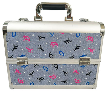Manufacturer's Ready-Made Wholesale and Retail Professional Makeup Box, Beauty and Manicure Box, Double-Layer Large-Capacity Portable Makeup Box