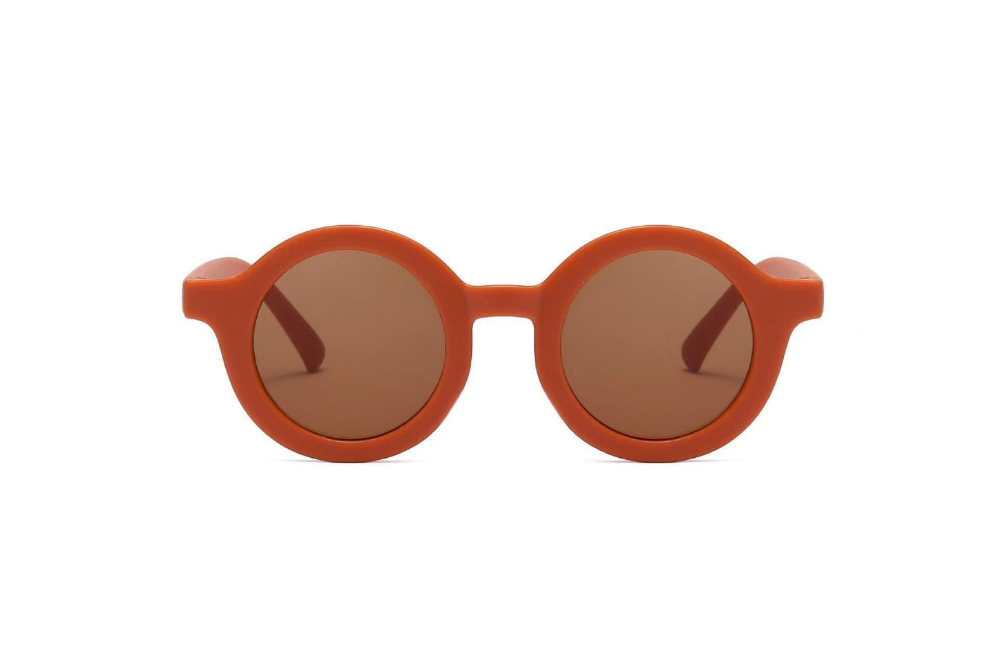 2023Ins Kidsren's Sunglasses Retro Boys and Girls Kidsren's Sunglasses Ready-Made Baby Round Frame Sunglasses