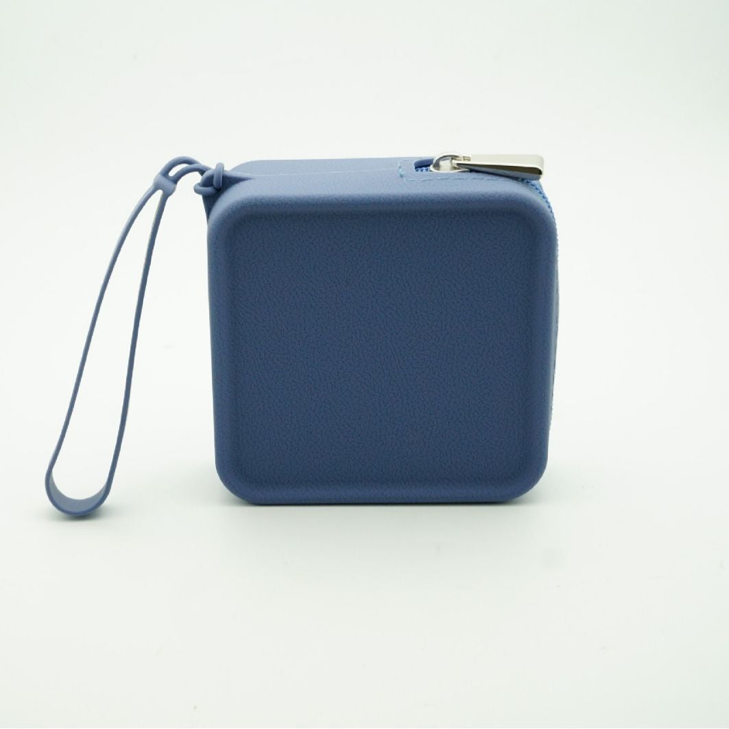 Square Makeup Organizer Silicone Coin Purse Portable Travel Storage Bag Multi-Purpose Lipstick Travel Essential