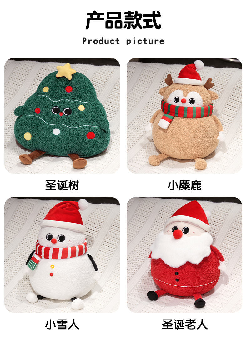 Creative Christmas Tree Pillow Cute Plush Toy Doll Living Room Sofa Cushion Ornaments Wholesale Christmas Gifts
