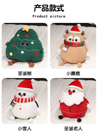 Creative Christmas Tree Pillow Cute Plush Toy Doll Living Room Sofa Cushion Ornaments Wholesale Christmas Gifts