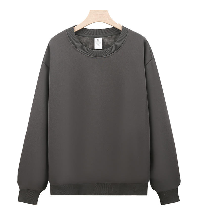 Cross-Border Heavy Sweatshirt with Logo Printed on It, Group Annual Meeting Cultural Shirt, Advertising Shirt Design, Velvet Round Neck Sweatshirt, Work Clothes