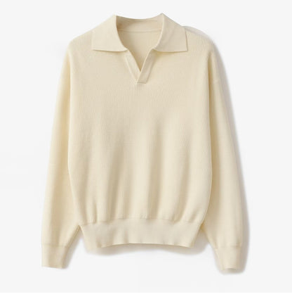 Men's Solid Color Loose Long Sleeves