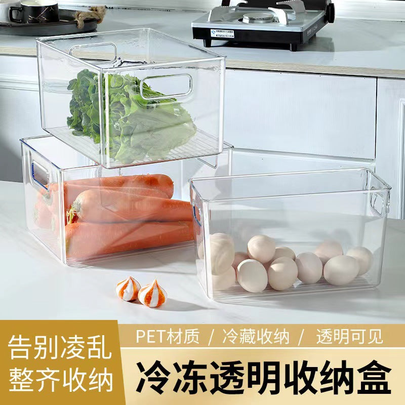 Food-Grade Storage Box, Acrylic Refrigerator Storage, Desktop Book Storage Box, Student Dormitory Sundries, Facial Mask Organization